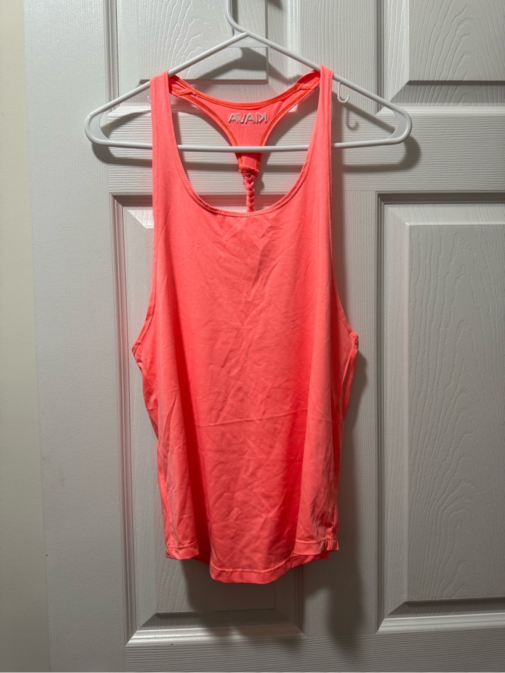 KIAVA Neon Coral Racerback Tank Top